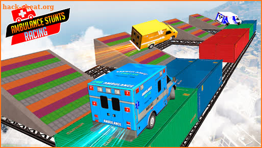 Ambulance Stunts Driving: Mega Ramp GT Racing screenshot