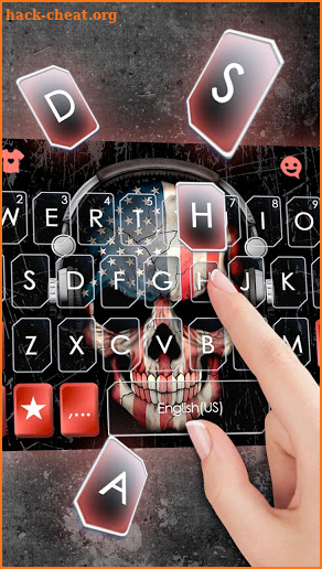 America Dj Skull Keyboard Theme screenshot