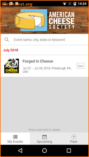 American Cheese Society Events screenshot