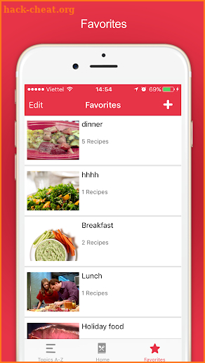 American Cuisine - Meal Ideas screenshot