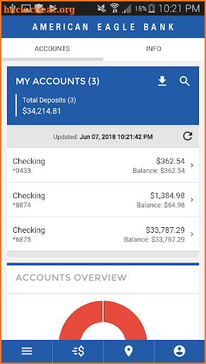 American Eagle Bank screenshot