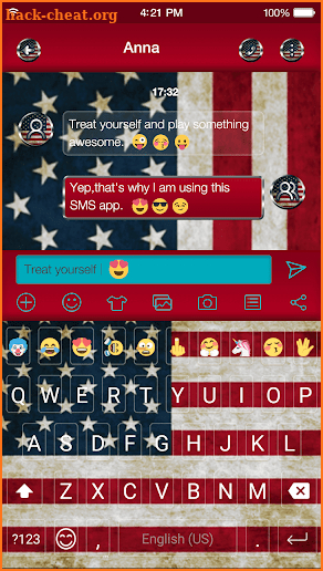 American Emoji Keyboard screenshot