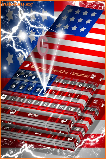 American Flag For Keyboard Theme screenshot