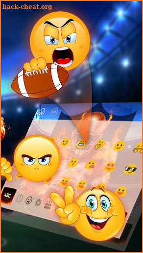 American Football Firing Keyboard Theme screenshot