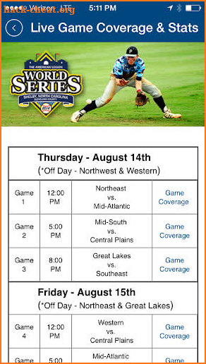 American Legion World Series screenshot