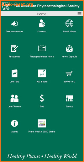 American Phytopathological Society screenshot