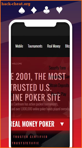 Americas Cardroom Guide screenshot