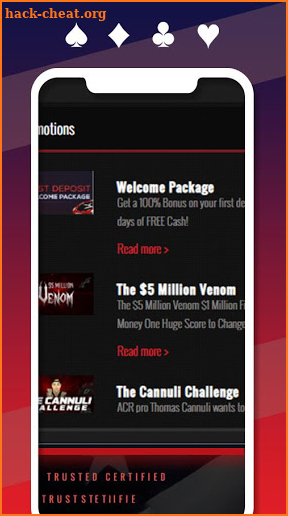 Americas Cardroom Guide screenshot