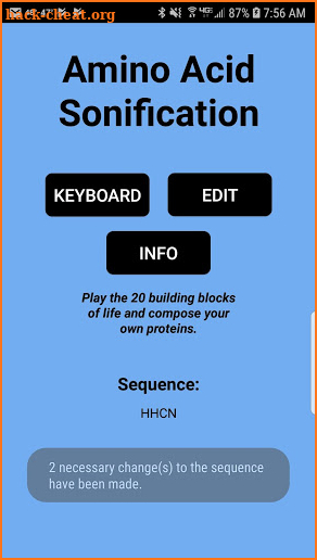 Amino Acid Synthesizer screenshot