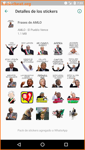 AMLO Sticker Pack OFICIAL screenshot