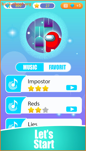 Among Us Impostor Piano Tiles screenshot