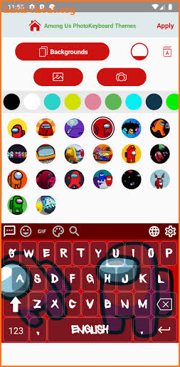 Among Us Photo Keyboard Themes screenshot