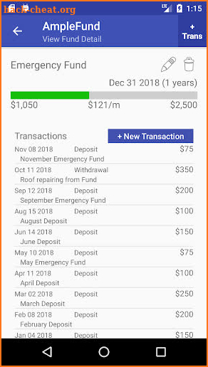 AmpleFund - Sinking Fund & Saving Goal screenshot