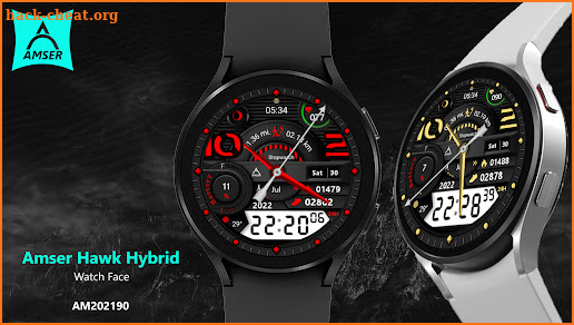 Amser Hawk Hybrid Watchface screenshot