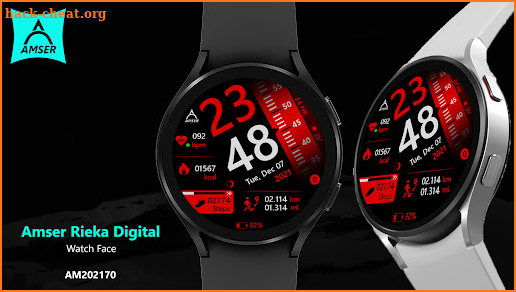 Amser Rieka Digital Watchface screenshot