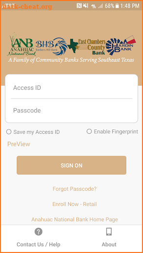 Anahuac National Bank Mobile screenshot