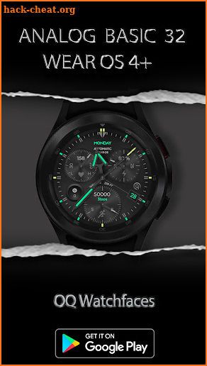 Analog Basic 32 Wear OS 4+ screenshot