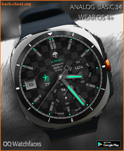 Analog Basic 34 Wear OS 4+ screenshot