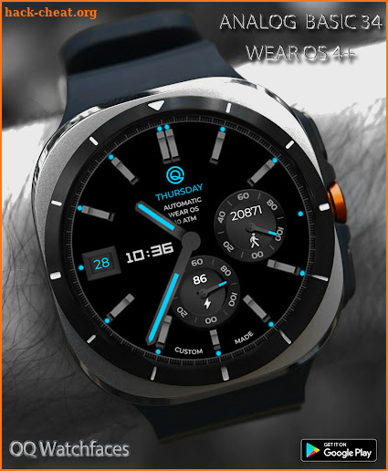 Analog Basic 34 Wear OS 4+ screenshot