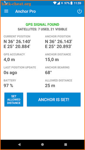 Anchor Watch Pro / Alarm screenshot