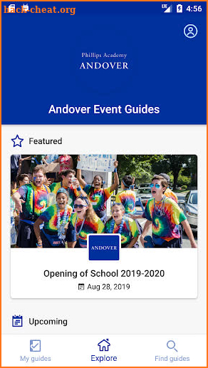 Andover Event Guides screenshot
