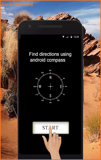 Android Compass: Find directions screenshot