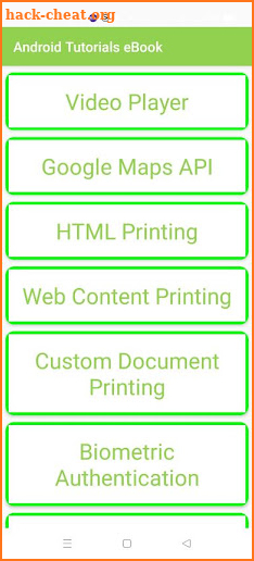 Android Tutorials (Free) screenshot