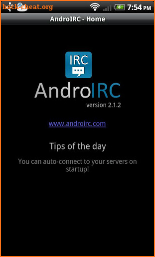 AndroIRC premium screenshot