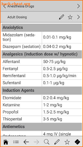 Anesthesiology pocketcards screenshot