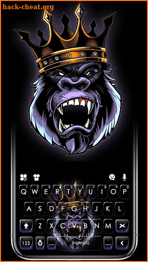 Angry Ape King Keyboard Theme screenshot