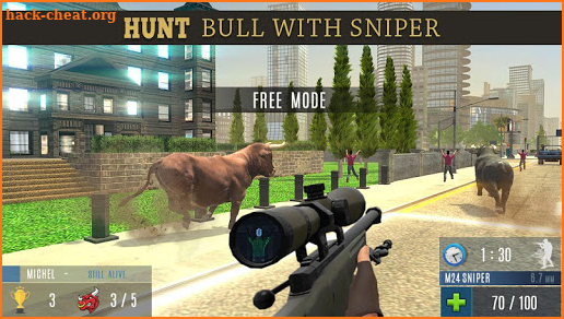 Angry Bull Attack Shooting screenshot