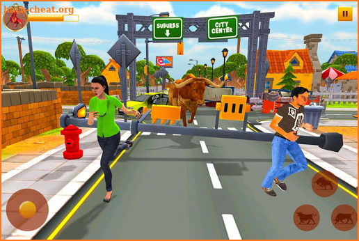 Angry Bull City Rampage: Bull Games screenshot