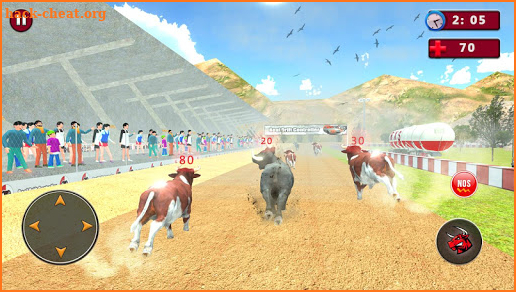 Angry Bull Racing Attack screenshot