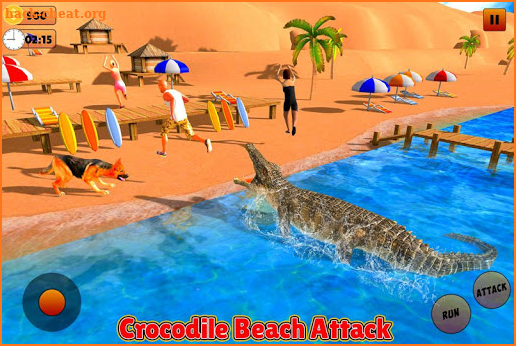 Angry Crocodile Beach Attack Simulator screenshot