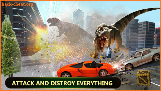 Angry Dinosaur Simulator Games: City Attack 3D screenshot