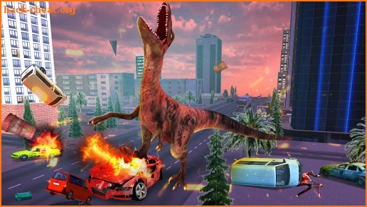 Angry Dinosaur Simulator Games: City Attack 3D screenshot