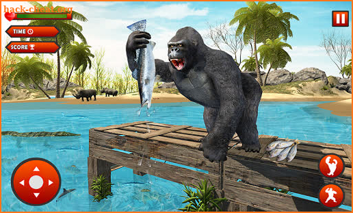 Angry Gorilla Attack : Wild Animal Jungle Survival screenshot