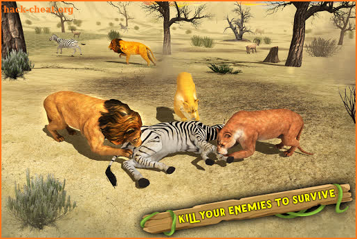 Angry Lion Family Simulator: Animal Adventure Game screenshot