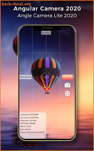 Angular Camera - Camera Location & Date Time screenshot