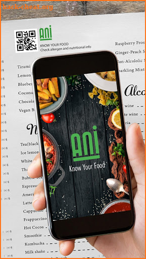 ANI: Nutrition and allergen analysis app screenshot