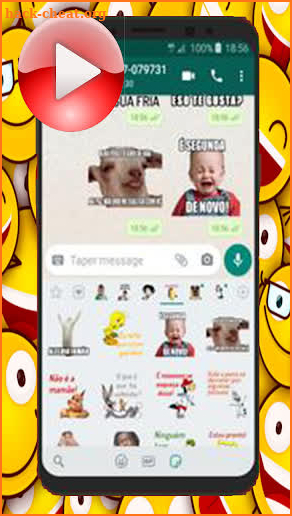 Animadas Figurinhas Memes Com Frases WAStickerApps screenshot