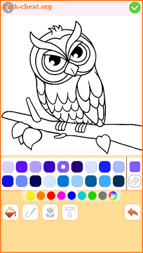 Animal coloring pages games screenshot