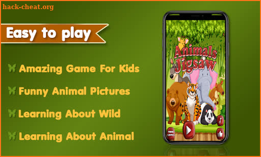 Animal Jigsaw Puzzles for Kids Game screenshot