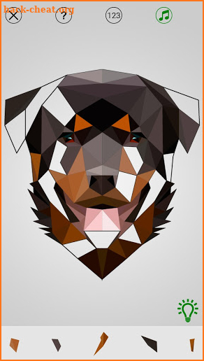 Animal Low Poly Puzzle: Paint By Numbers screenshot