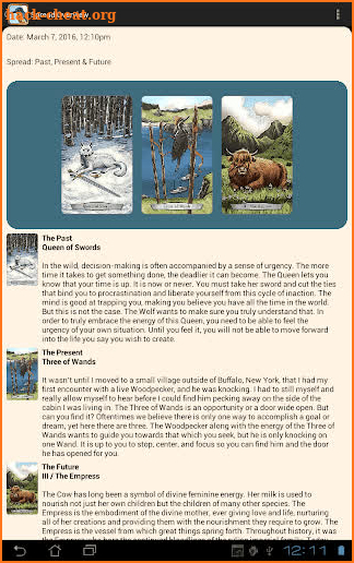 Animal Totem Tarot screenshot