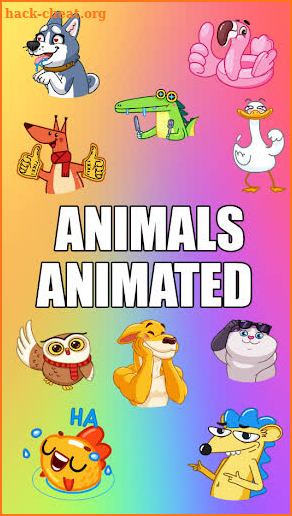 ANIMATED Animal Stickers (WAStickerApps) screenshot