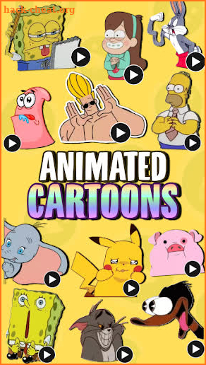 ANIMATED Cartoons WastickerApps screenshot