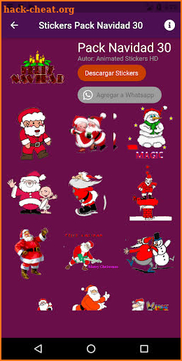 Animated Christmas Stickers. screenshot