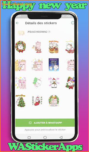 Animated Happy New year stickers screenshot