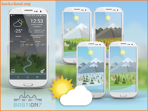 Animated Landscape Weather Live Wallpaper screenshot